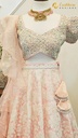 Lushkara Pearl Embroided Light Pink Lehenga Set