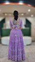 Lushkara Lavender Embroidered Lehenga Choli