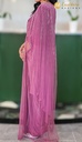 Lushkara Dusty Rose Cape Saree