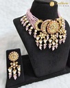 Lushkara Royal Pink Beaded Necklace Set