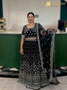 Lushkara Black Choli And Lehenga