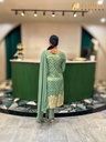 Lushkara Sage Green and Gold Embroidered Salwar Kameez Set