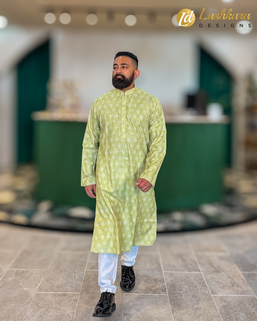 Lushkara Elegant Green Kurta 