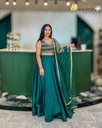 Lushkara Emerald Green Lehenga