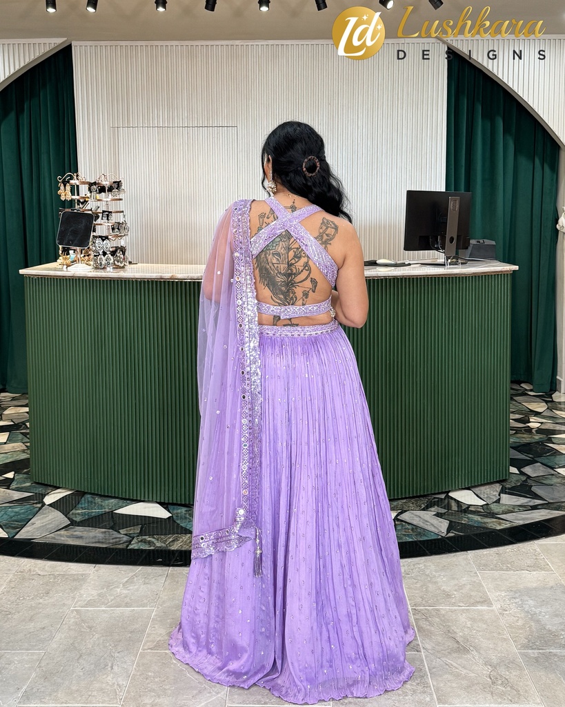 Lushkara Lavender Charm Lehenga: Grace in Bloom