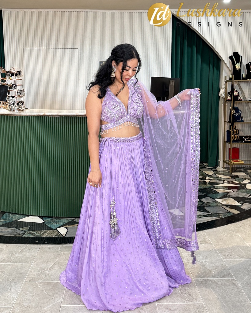 Lushkara Lavender Charm Lehenga: Grace in Bloom