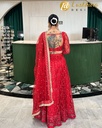 Lushkara Bridal Red Lehenga: Radiance in Tradition