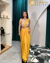 Lushkara Sunshine Saree Gown: Radiant & Contemporary