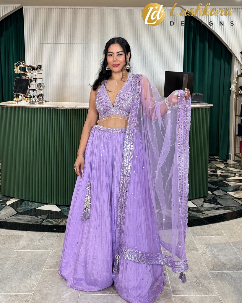 Lushkara Lavender Charm Lehenga: Grace in Bloom