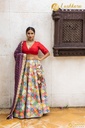 Lushkara Banarasi Silk Lehenga W/Russsian Silk Blouse And Dupatta With Heavy Laces & Latkans (Light)