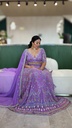 Lushkara Lavender Embroidered Lehenga Choli