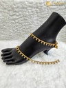 Lushkara Delicate Golden Leaf Anklets