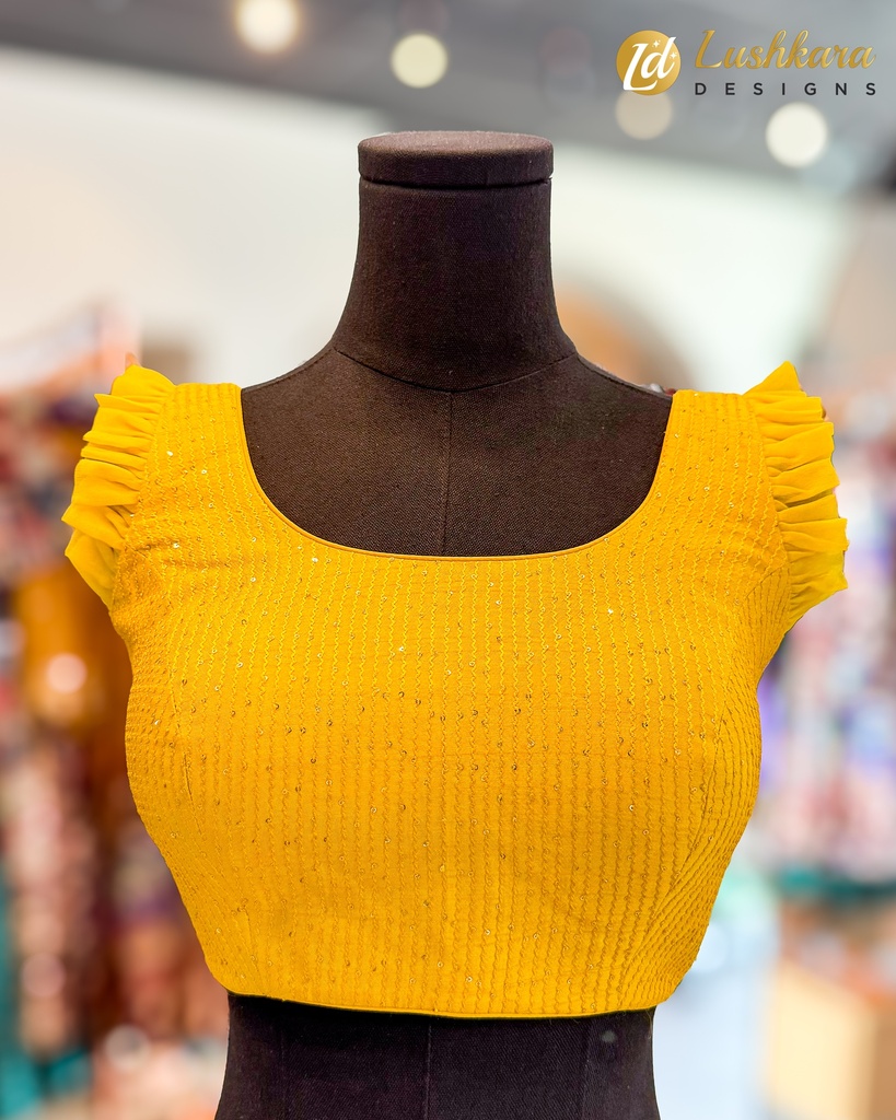 Lushkara Vibrant Yellow Blouse