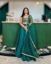 Lushkara Emerald Green Lehenga