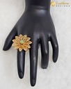 Lushkara Intricate Gold Floral Ring