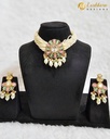  Lushkara Pastel Floral Kundan Choker Set