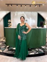 Lushkara Enchanting Emerald Green Sharara Set