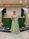 Lushkara Light Green and Silver Embroidered Lehenga Set