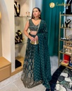 Lushkara Teal Embellished Lehenga Set