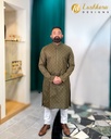 Lushkara Olive Green Kurta for Men