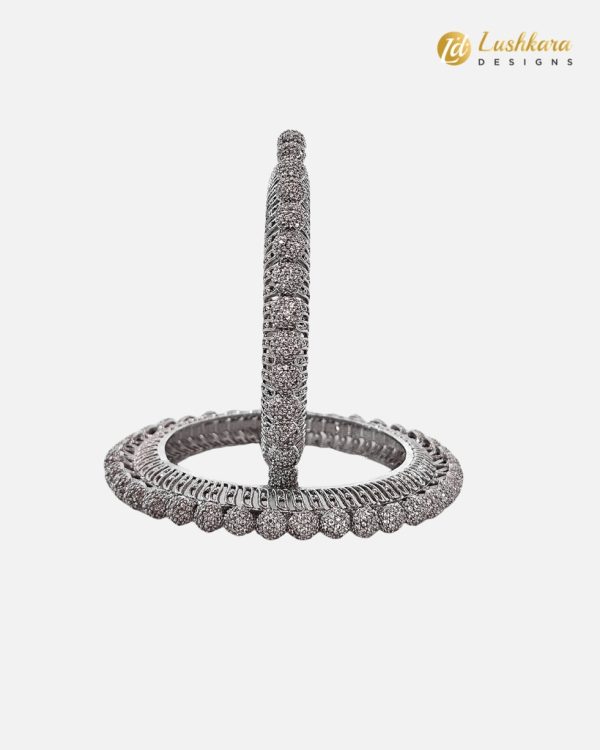 Lushkara American Diamond Bangle Set - Image 3