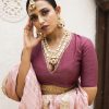 Lushkara Banarasi Silk Lehenga Russsian Silk Blouse and Dupatta with Heavy Laces & Latkans (DARK) - Image 2
