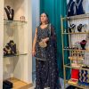 Lushkara Black and Gold Embroidered Sharara Set - Image 2