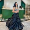 Lushkara Black and Silver Embroidered Lehenga Set - Image 2
