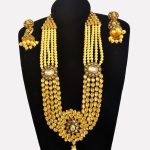 Lushkara Bridal Kundan Polki With Pearl Necklace Set