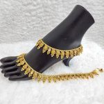 Lushkara Elegant Golden Coin Anklets