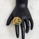 Lushkara Exquisite Gold and Emerald Ring