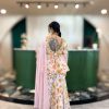 Lushkara Floral Fusion Outfit with Pink Dupatta - Image 3