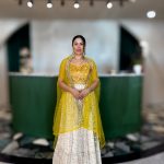 Lushkara Floral Lehenga with Yellow Shrug