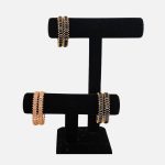 Lushkara Gold Bangle with Square Stone