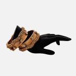 Lushkara Gold Beaded Openable Bangle