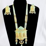 Lushkara Hand Painted Kundan Temple Design Necklace Set