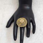 Lushkara Intricate Gold Filigree Ring