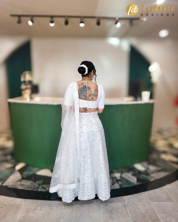Lushkara Ivory Elegance Lehenga - Image 2
