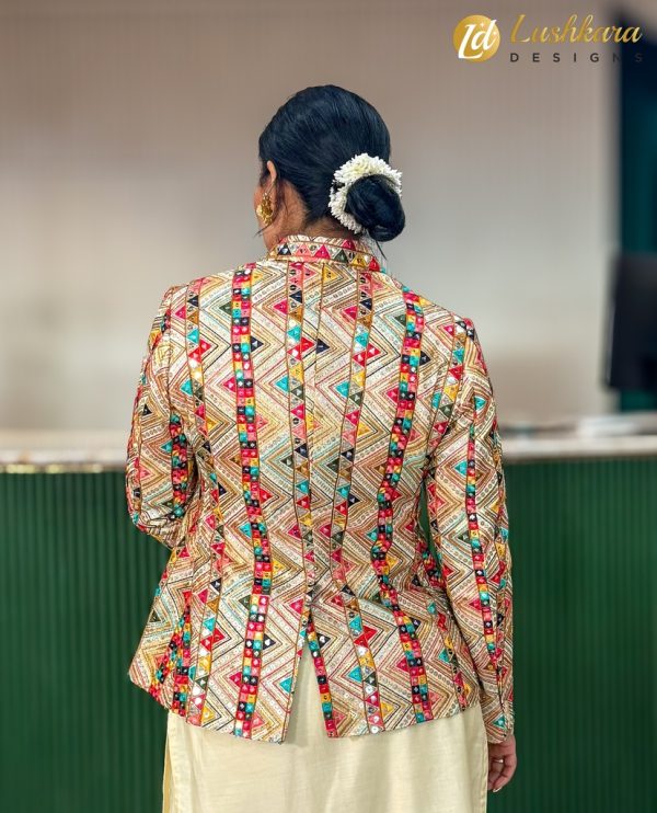 Lushkara Multicolor Embroidered Jacket - Image 2