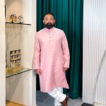 Lushkara Men's Pastel Pink Kurta Set