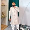 Lushkara Men's Regal Cream Sherwani - Image 2