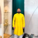 Lushkara Men's Vibrant Yellow Kurta Set