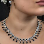 Lushkara Midnight Bloom Neckset: Subtle Sophistication