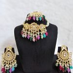 Lushkara Multicolor Kundan Necklace Set