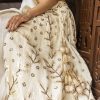 Lushkara Off White Heavy Sequine Cotton Lehenga - Image 2