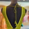 Lushkara Olive Green Embroidered Blouse - Image 2