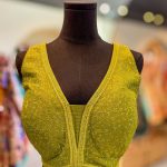 Lushkara Olive Green Embroidered Blouse