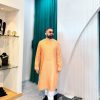 Lushkara Orange Festive Kurta for Men - Image 2