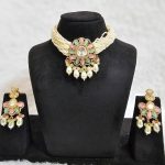 Lushkara Pastel Floral Kundan Choker Set