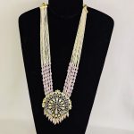 Lushkara Peacock Pote Necklace with Earring Set